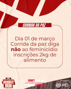 corrida e caminhada da paz vitoria da conquista 01 de março